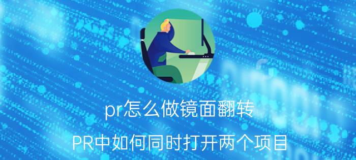 pr怎么做镜面翻转 PR中如何同时打开两个项目？